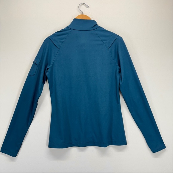 Merrell Women Performance Pullover Blue Medium High Neck Outdoor Wicking Running - Picture 2 of 8